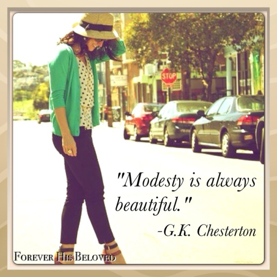 modesty is always beautiful